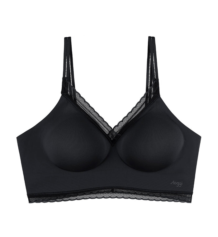 SLOGGI BODY ADAPT TWIST BRALETTE - BLACK