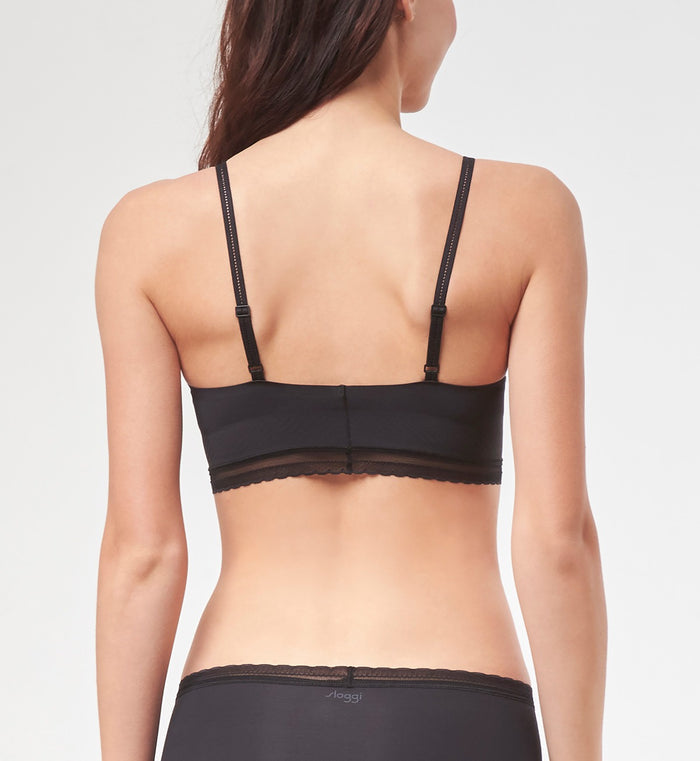 SLOGGI BODY ADAPT TWIST BRALETTE - BLACK
