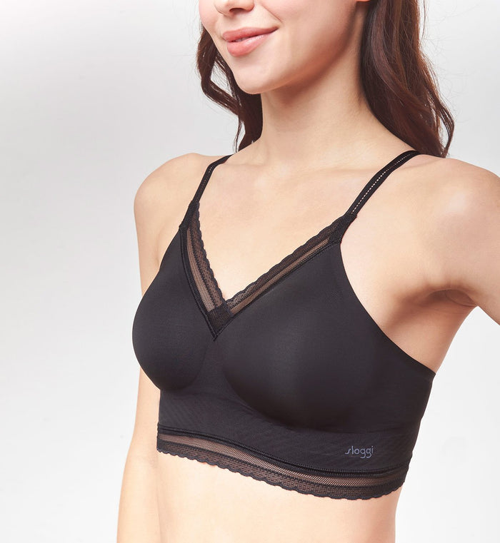SLOGGI BODY ADAPT TWIST BRALETTE - BLACK