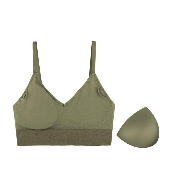 SLOGGI EVER INFUSED ALOE BRALETTE - MARTINI OLIVE