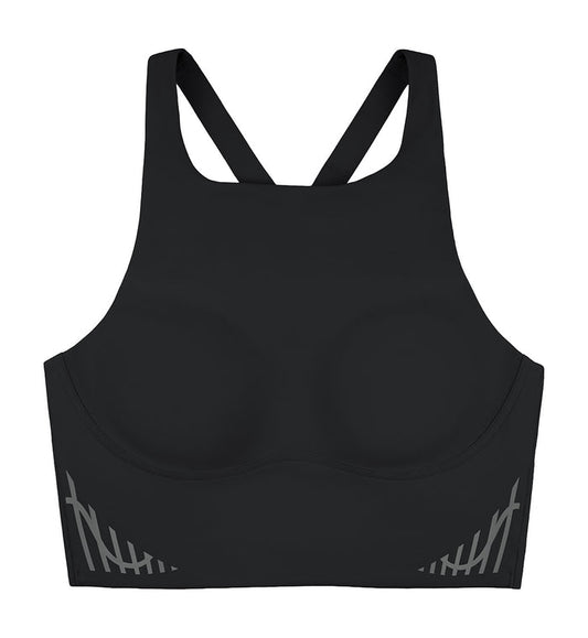 SLOGGI GET ACTIVE CROP TOP - BLACK