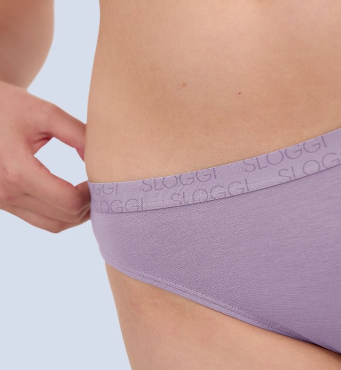 SLOGGI GO VIVID EVERYDAY HIGH LEG PANTY - SEA FOG