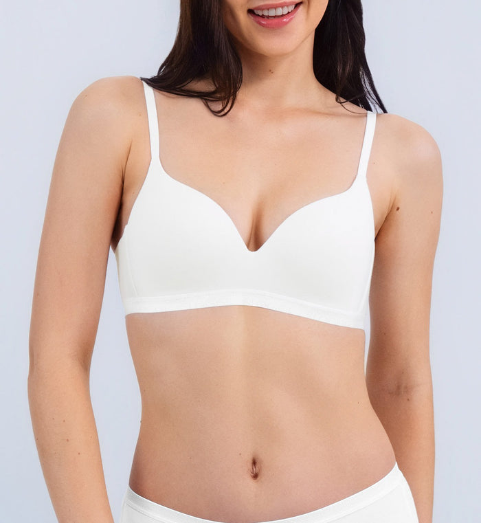 SLOGGI GO VIVID EVERYDAY PUSH UP BRA - SILK WHITE