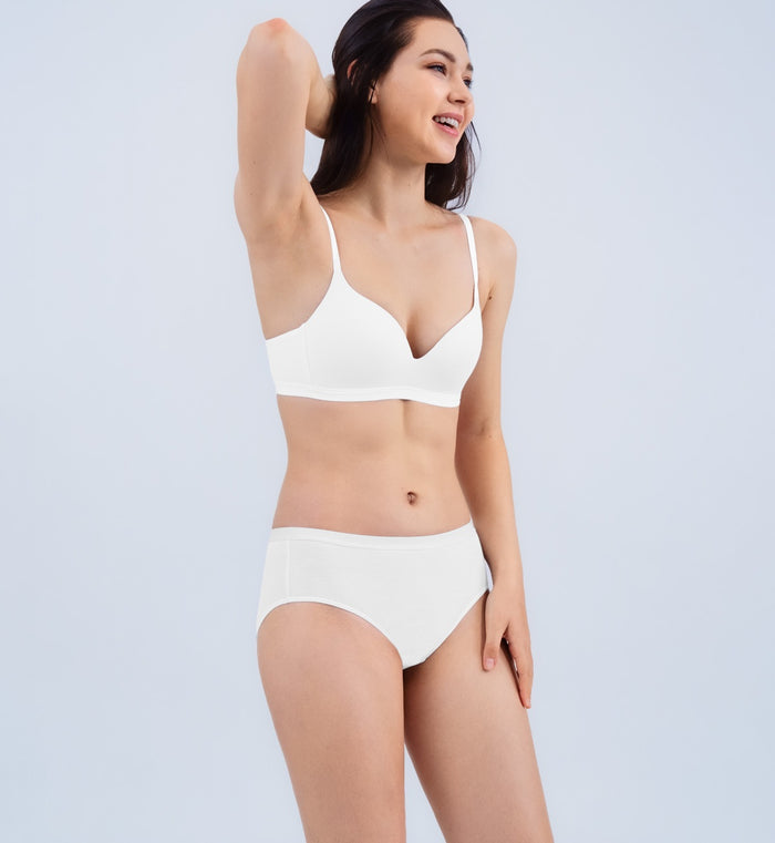 SLOGGI GO VIVID EVERYDAY PUSH UP BRA - SILK WHITE