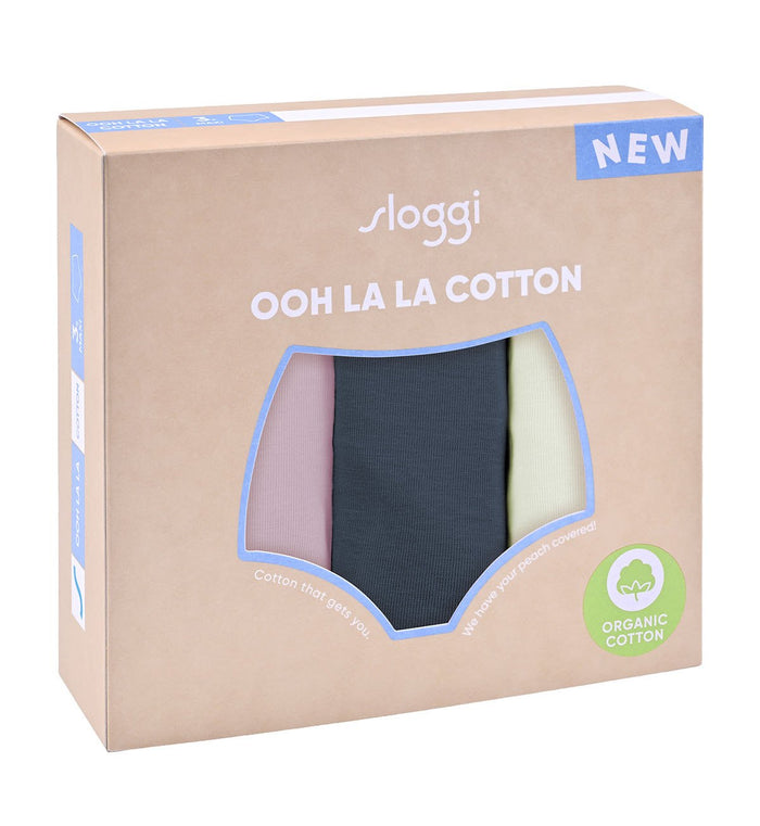 sloggi OOH LA LA COTTON MAXI - 3 PACK - MULTIPLE COLOURS 3