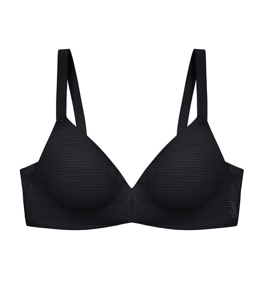 SLOGGI ZERO FEEL AIR PUSH UP BRA - BLACK
