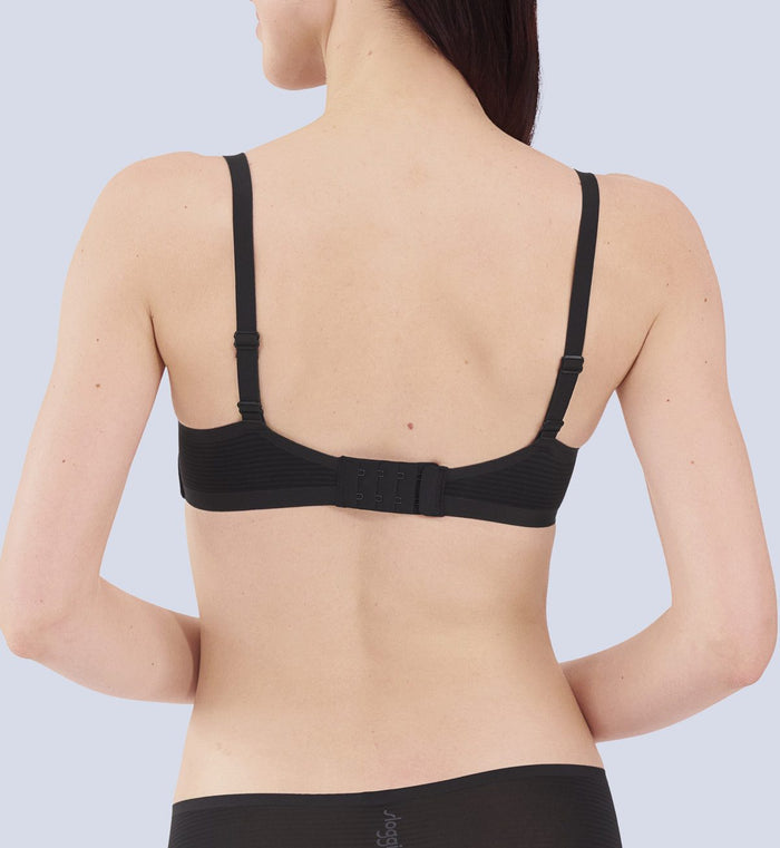 SLOGGI ZERO FEEL AIR PUSH UP BRA - BLACK