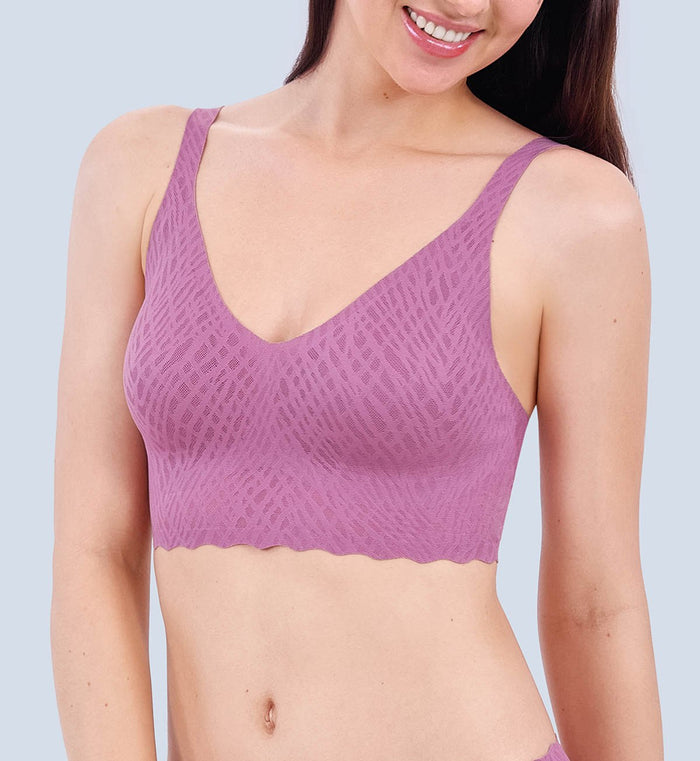 SLOGGI ZERO FEEL BLISS BRALETTE - LILA CLOVER