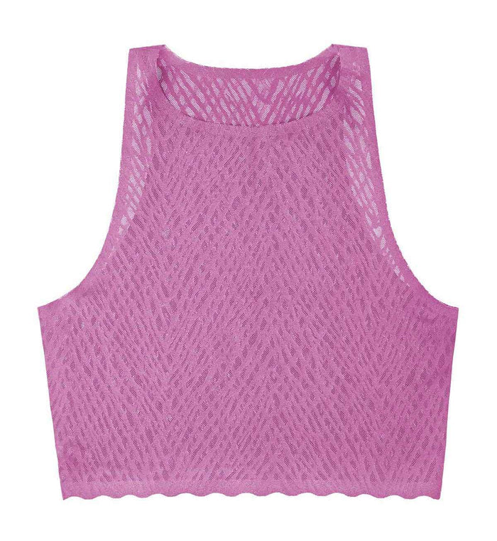 SLOGGI ZERO FEEL BLISS CROP TOP - LILA CLOVER
