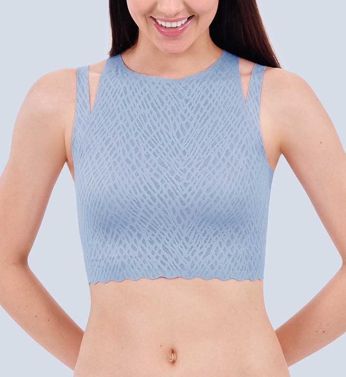 SLOGGI ZERO FEEL BLISS CROP TOP - BLUISH GRAY