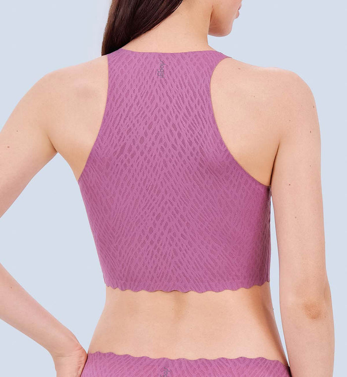 SLOGGI ZERO FEEL BLISS CROP TOP - LILA CLOVER