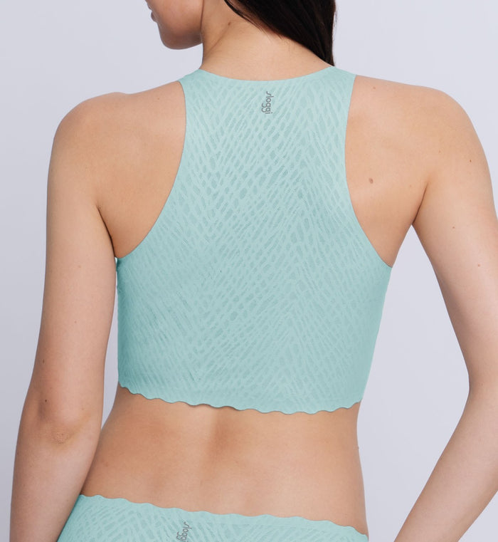SLOGGI ZERO FEEL BLISS CROP TOP - MISTY TURQUOISE