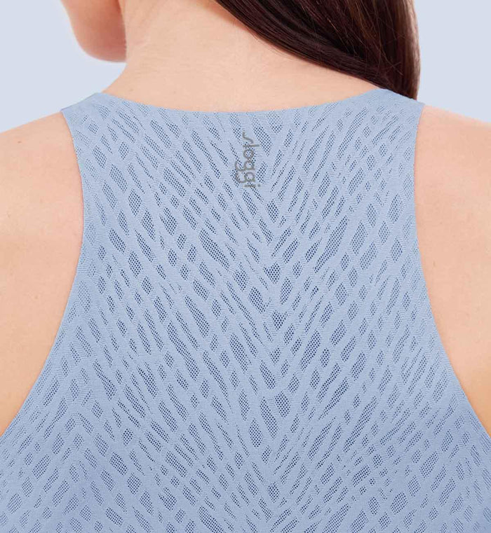 SLOGGI ZERO FEEL BLISS CROP TOP - BLUISH GRAY