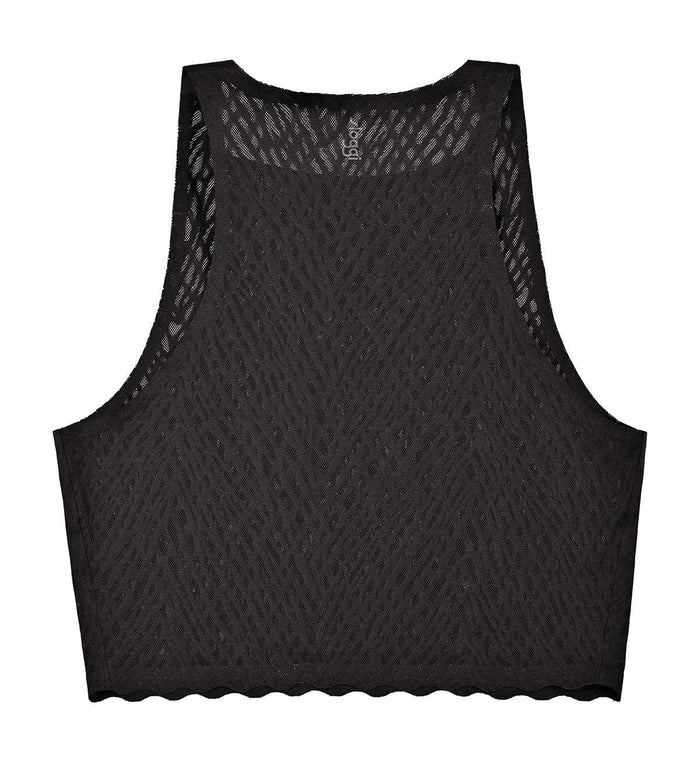 SLOGGI ZERO FEEL BLISS CROP TOP - BLACK
