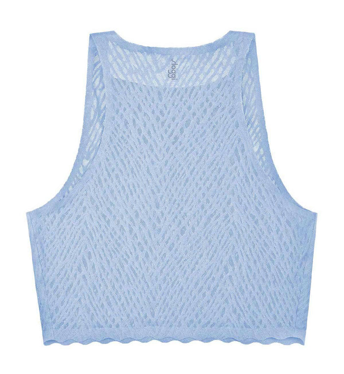SLOGGI ZERO FEEL BLISS CROP TOP - BLUISH GRAY