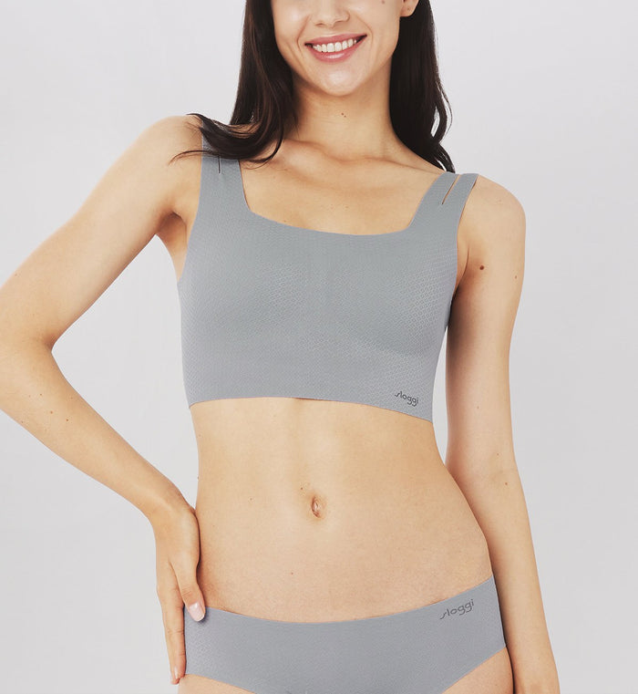 SLOGGI ZERO FEEL FLOW TOP - STONE GREY