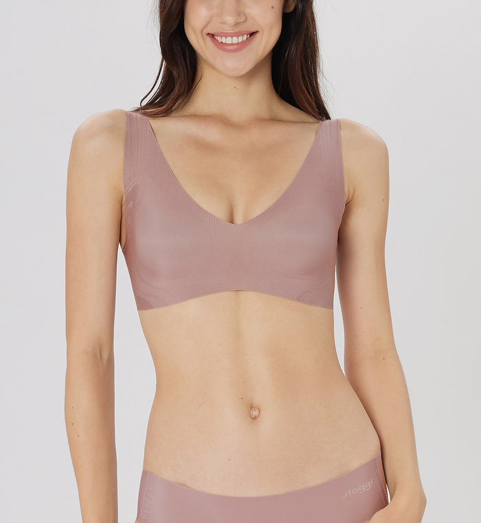 SLOGGI ZERO FEEL SOFT BRA - FOGGY MAUVE