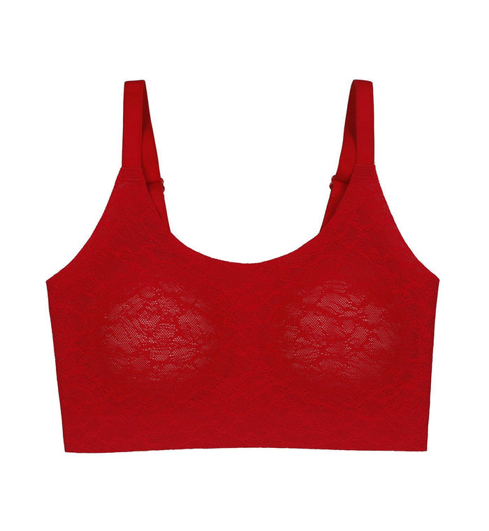 SLOGGI ZERO IN LACE TOP - ROUGE