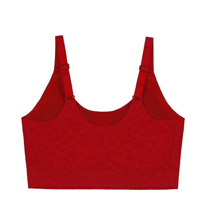 SLOGGI ZERO IN LACE TOP - ROUGE