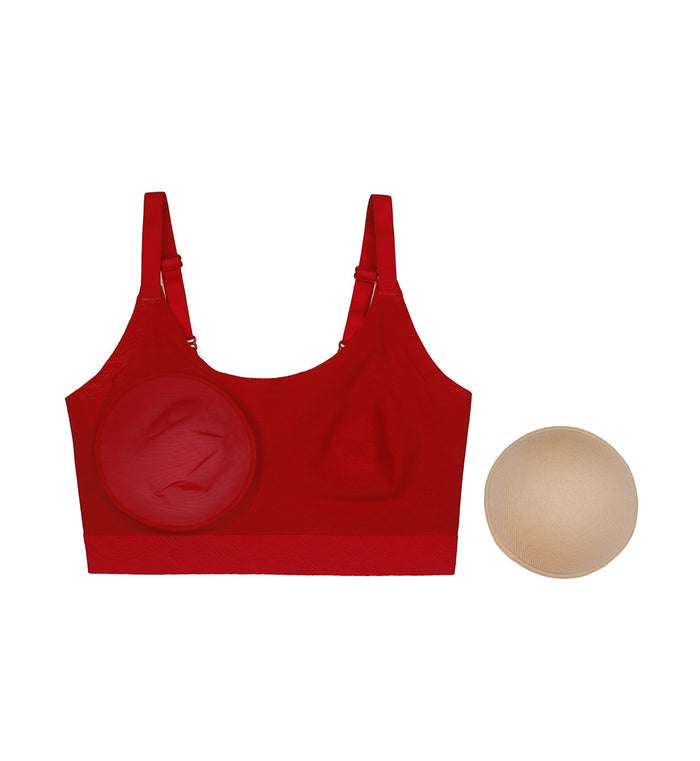 SLOGGI ZERO IN LACE TOP - ROUGE