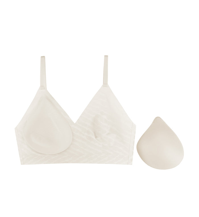 SLOGGI ZERO LACY PUSH UP BRA - NATUREL