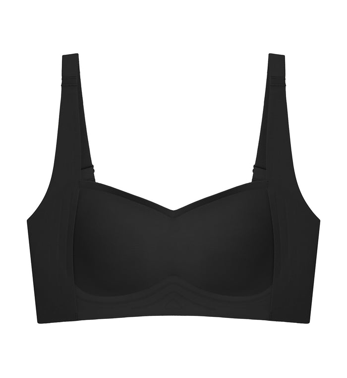 Smooth Infinity Non-Wired Padded Bra - BLACK