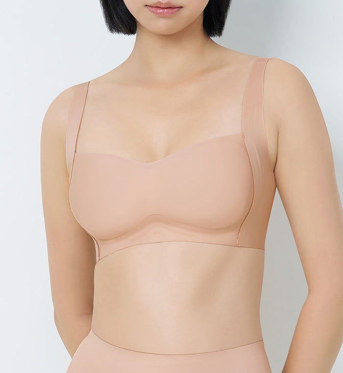 Smooth Infinity Non-Wired Padded Bra - SOFT PRALINE