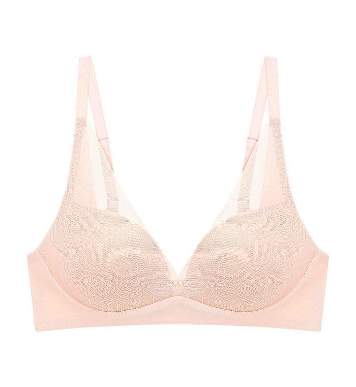 SMOOTH SENSATION MAGIC PUSH UP DEEP V BRA - FIG PINK
