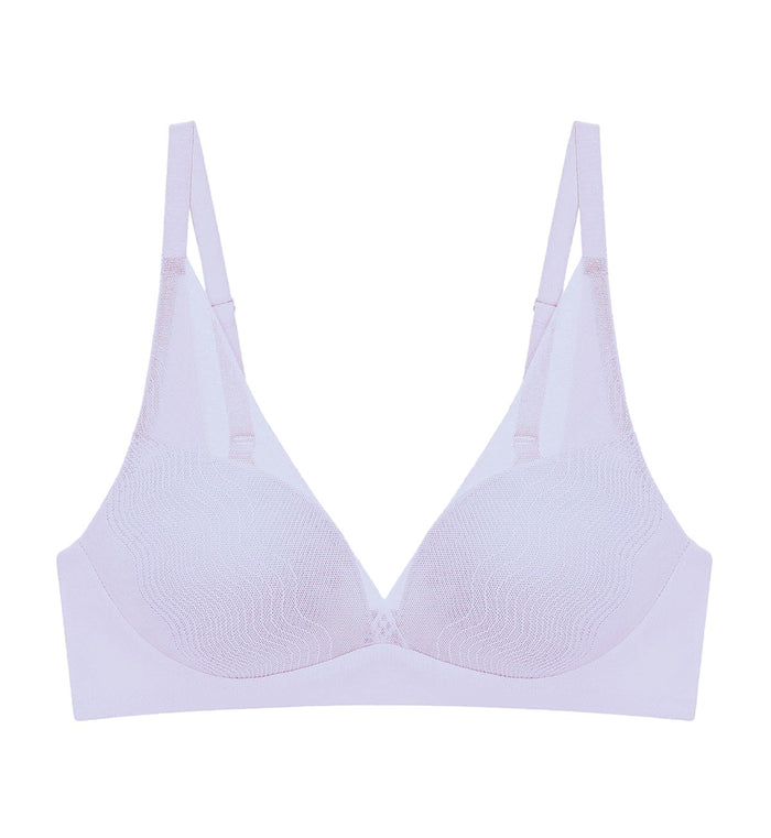 Smooth Sensation Magic Push Up Deep V Bra - MISTY LILAC
