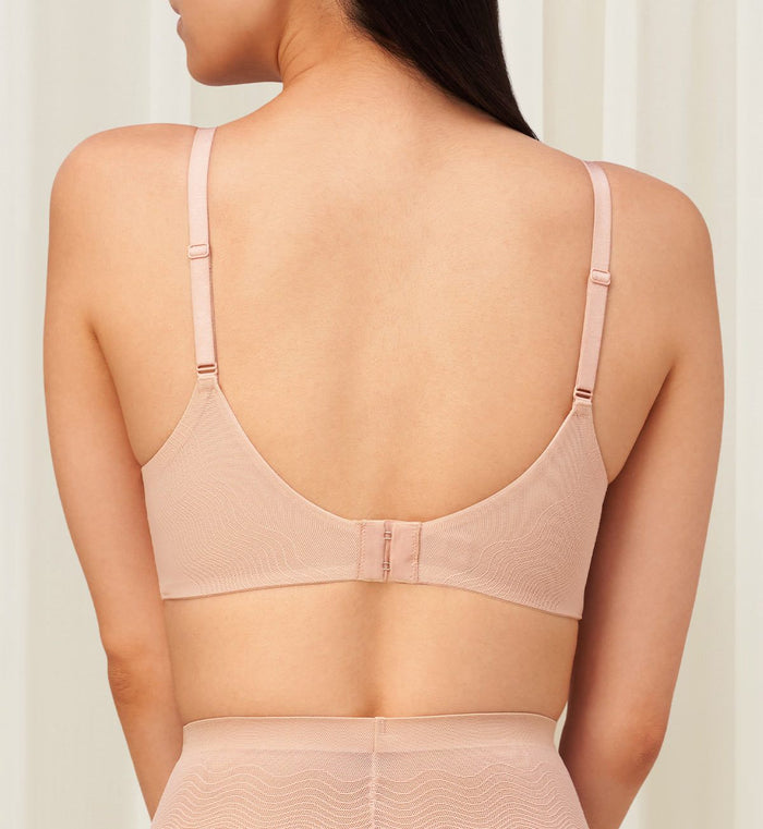 SMOOTH SENSATION MAGIC PUSH UP DEEP V BRA - FIG PINK