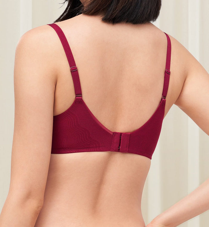 SMOOTH SENSATION MAGIC PUSH UP DEEP V BRA - RUMBA RED