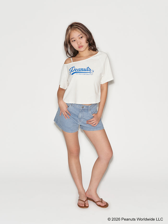 Snoopy Collection, One Shoulder Tee