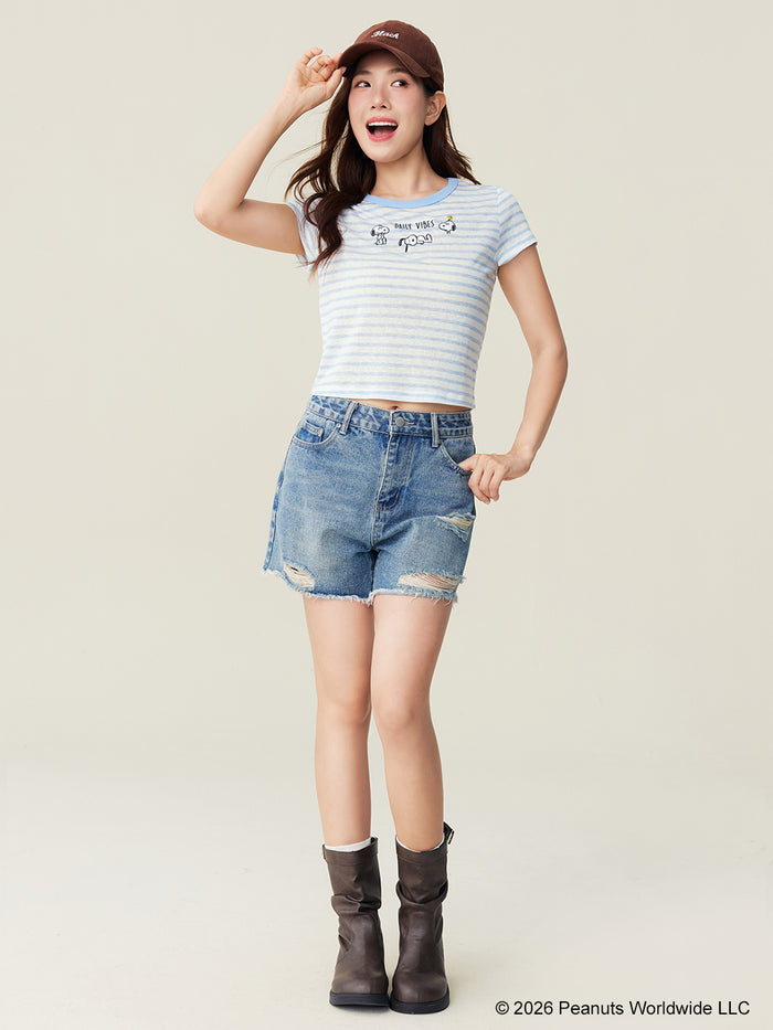 Snoopy Collection, Striped Tee
