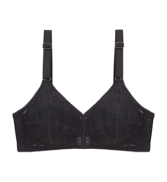 SOLFEGE NON WIRED PADDED BRA - BLACK