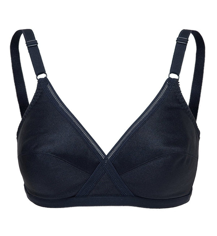 SOLFEGE NON WIRED PADDED BRA - BLACK
