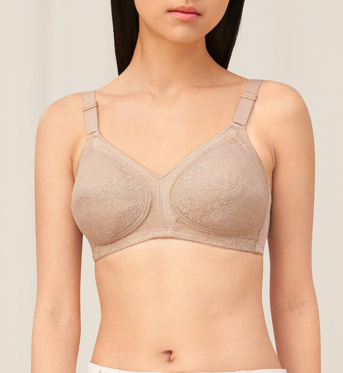 SOLFEGE NON WIRED PADDED BRA - CINNAMON