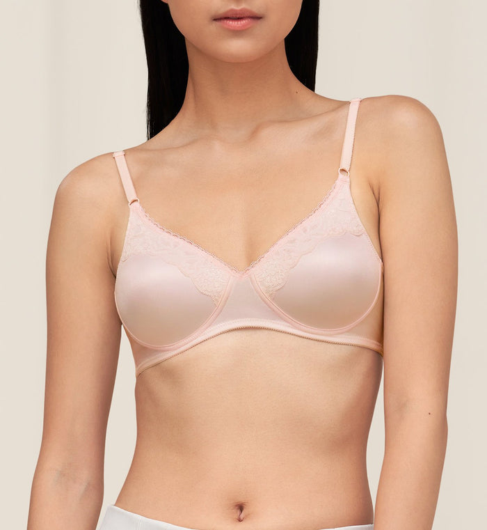 SOLFEGE NON WIRED PADDED BRA - PEARL