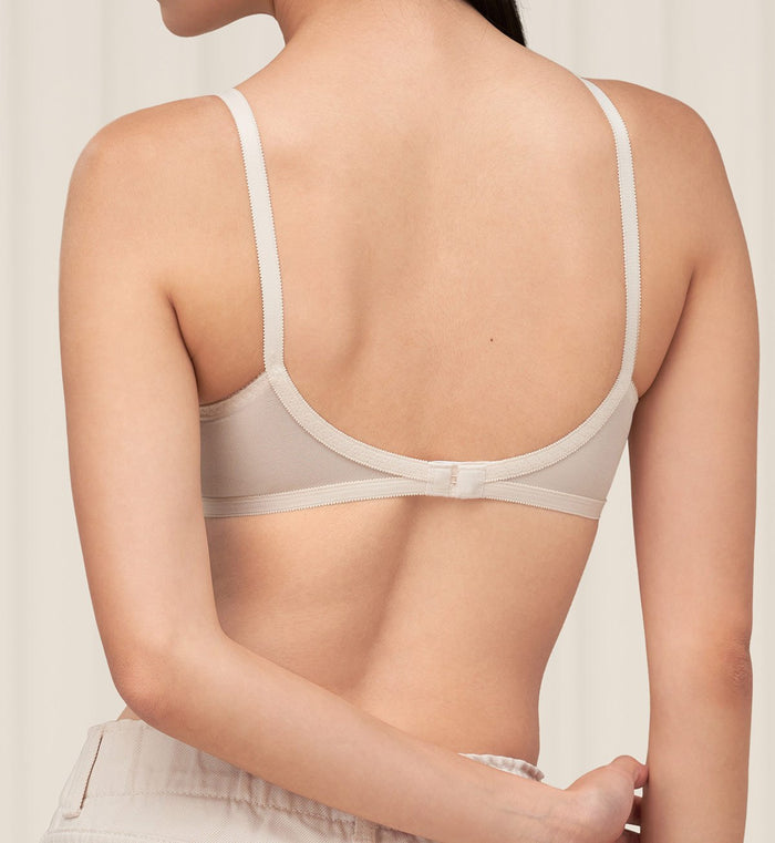 SOLFEGE NON WIRED PADDED BRA - FRESH POWDER