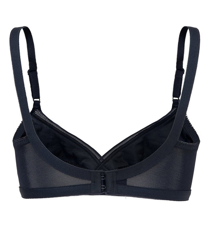 SOLFEGE NON WIRED PADDED BRA - BLACK
