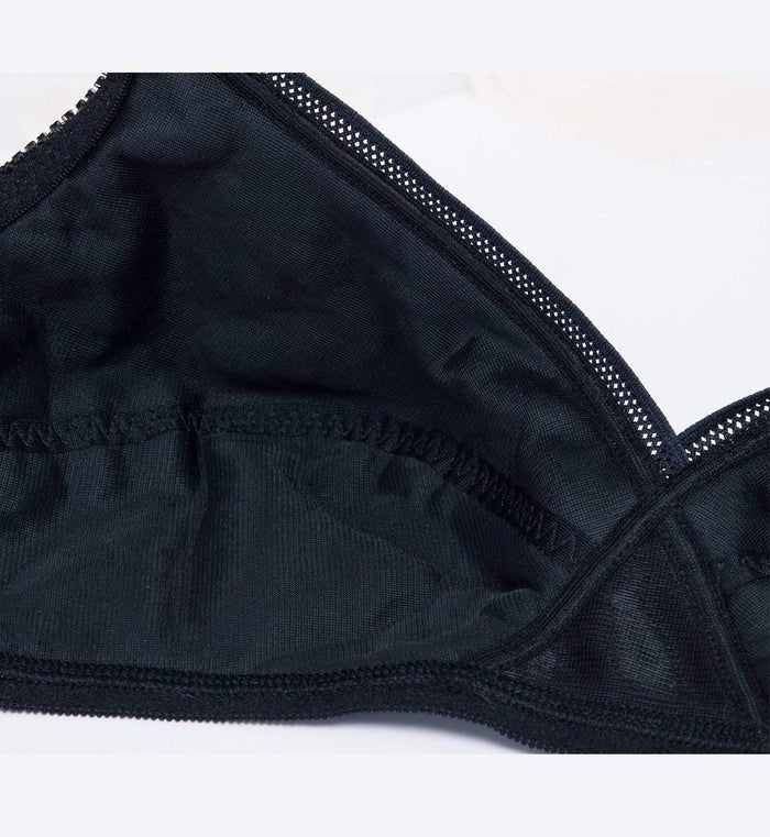 SOLFEGE NON WIRED PADDED BRA - BLACK