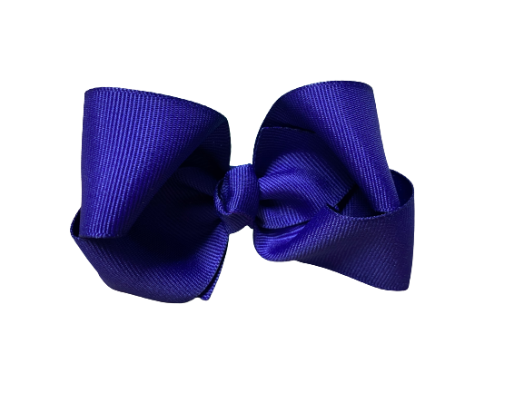 dark blue bow