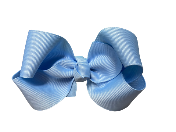 light blue bow