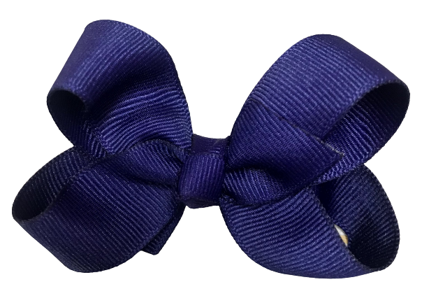 dark blue bow