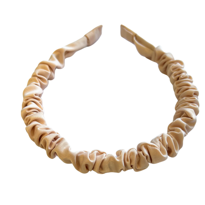 nude ruched headband