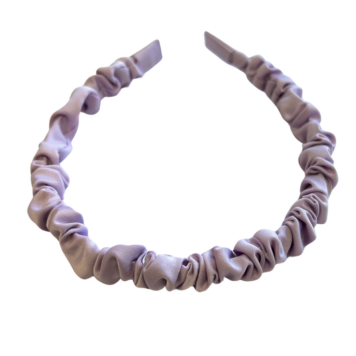purple ruched headband