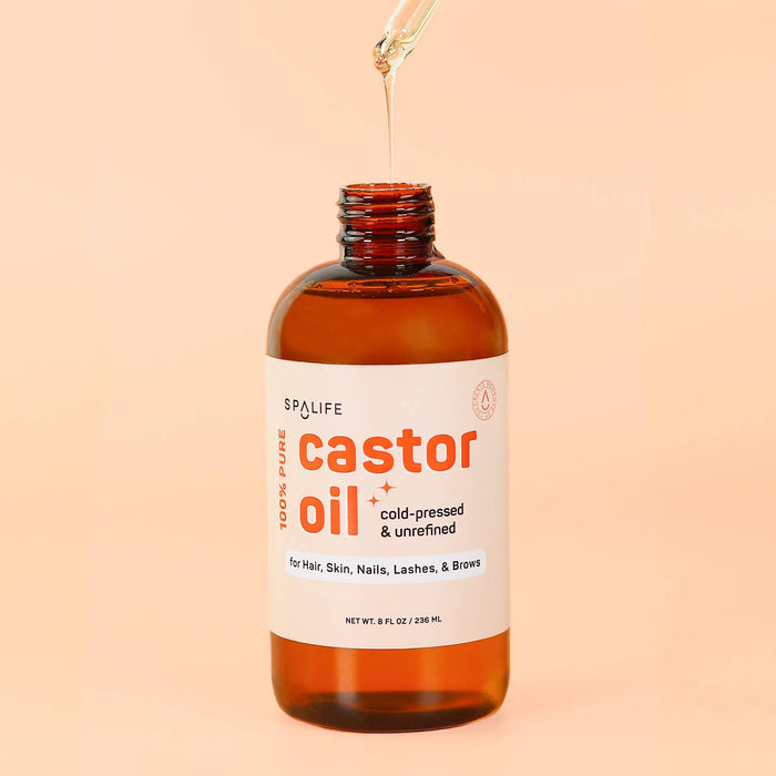 SPA LIFE Castor Oil 100% Pure - For Hair, Skin, Nails, Lashes & Brows