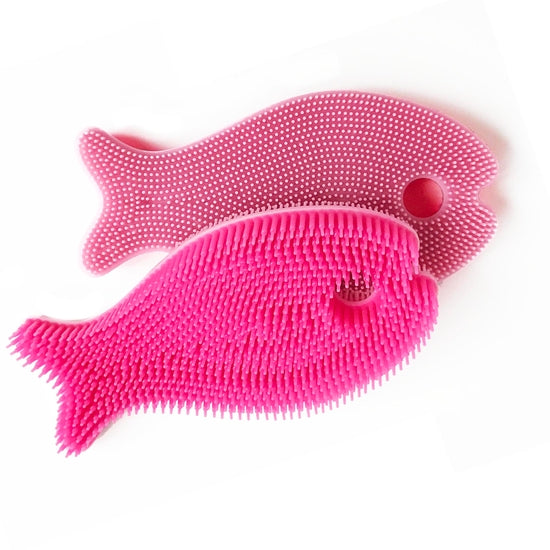 pink fish brush