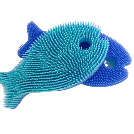 blue fish brush