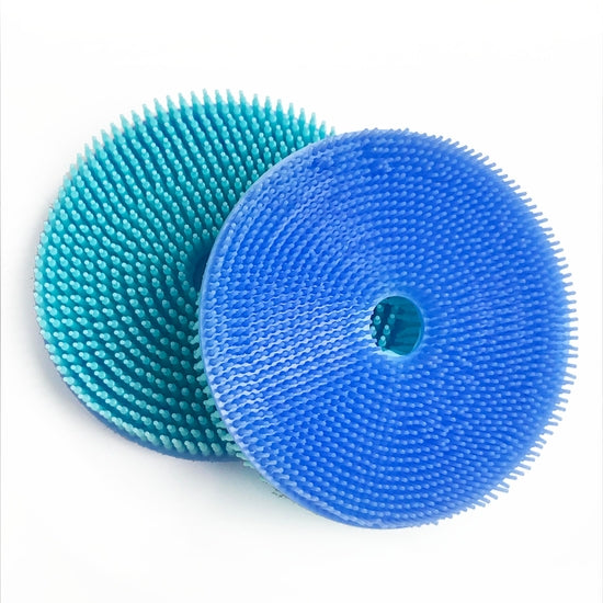 blue circle brush