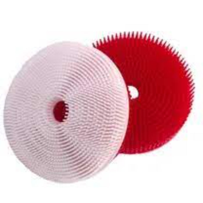 red and white circle brush